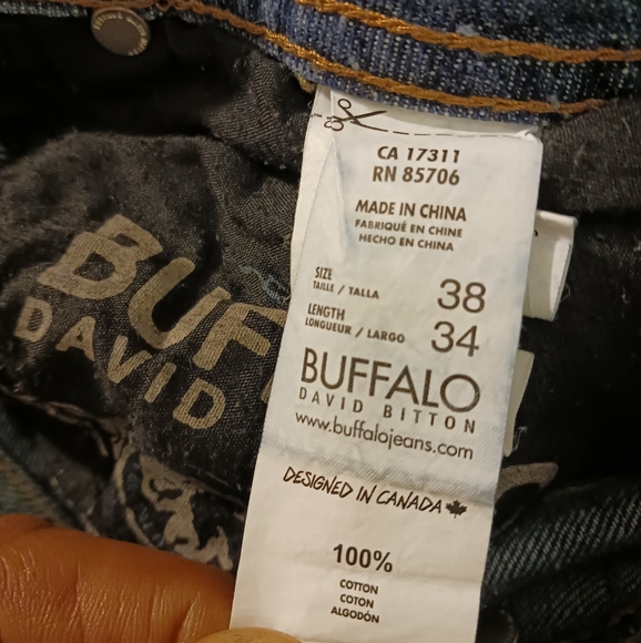 🦬Buffalo David Bitton 1972 W38xL34 Light Acid Wash Straight cut Men’s Jean.👖🧢 - Picture 6 of 16